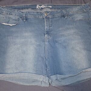 Royalty For Me Light Blue Denim Shorts